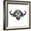 Black and White Buffalo Mesh-Lisa Kroll-Framed Art Print