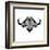 Black and White Buffalo Mesh-Lisa Kroll-Framed Art Print