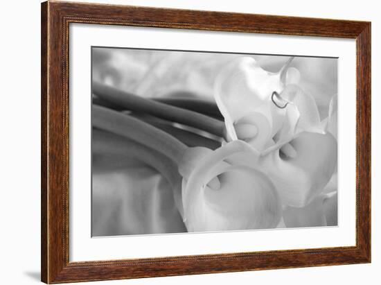 Black and White Calla Study-Anna Miller-Framed Photographic Print