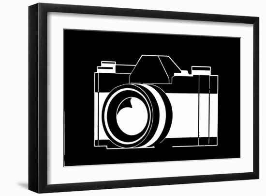 Black and White Camera-null-Framed Photo