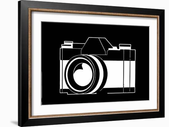 Black and White Camera-null-Framed Photo