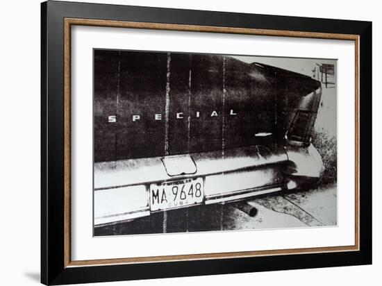 Black and White Car-David Studwell-Framed Giclee Print