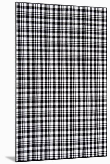 Black And White Checkered Cloth-RuslanOmega-Mounted Art Print