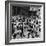 Black and White Children Playing in School Playground-Peter Stackpole-Framed Photographic Print