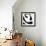 Black and White D-Franka Palek-Framed Giclee Print displayed on a wall