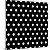 Black And White Dots Background-poofy-Mounted Premium Giclee Print