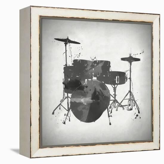 Black and White Drums-Dan Sproul-Framed Stretched Canvas