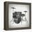 Black and White Drums-Dan Sproul-Framed Stretched Canvas