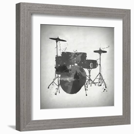 Black and White Drums-Dan Sproul-Framed Art Print