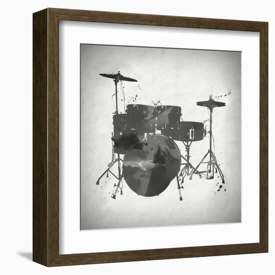 Black and White Drums-Dan Sproul-Framed Art Print