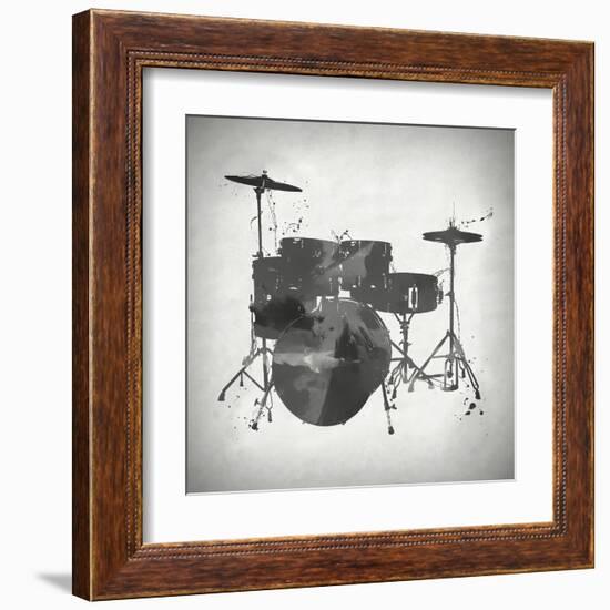 Black and White Drums-Dan Sproul-Framed Art Print