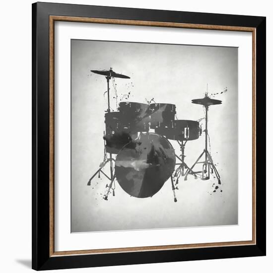 Black and White Drums-Dan Sproul-Framed Art Print