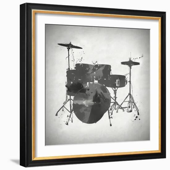 Black and White Drums-Dan Sproul-Framed Art Print