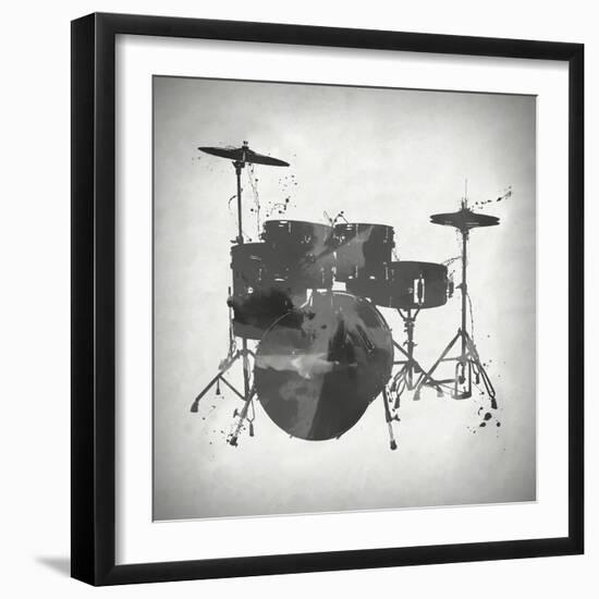 Black and White Drums-Dan Sproul-Framed Premium Giclee Print