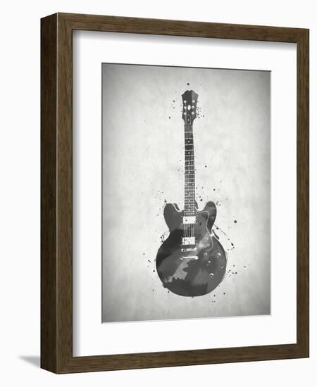 Black and White Guitar-Dan Sproul-Framed Premium Giclee Print