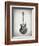 Black and White Guitar-Dan Sproul-Framed Premium Giclee Print