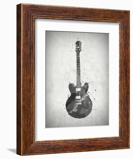 Black and White Guitar-Dan Sproul-Framed Premium Giclee Print