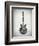 Black and White Guitar-Dan Sproul-Framed Premium Giclee Print