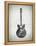 Black and White Guitar-Dan Sproul-Framed Stretched Canvas