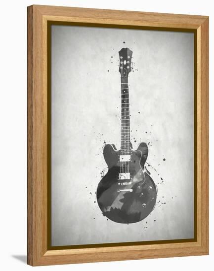 Black and White Guitar-Dan Sproul-Framed Stretched Canvas