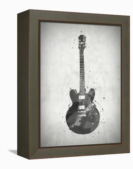 Black and White Guitar-Dan Sproul-Framed Stretched Canvas