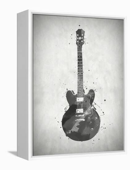 Black and White Guitar-Dan Sproul-Framed Stretched Canvas