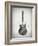 Black and White Guitar-Dan Sproul-Framed Art Print