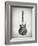 Black and White Guitar-Dan Sproul-Framed Art Print