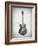 Black and White Guitar-Dan Sproul-Framed Art Print