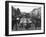 Black and White Imge of an Old Bicycle by the Singel Canal, Amsterdam, Netherlands, Europe-Amanda Hall-Framed Photographic Print