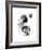 Black and White Jellyfish-Jessica Durrant-Framed Art Print