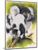 Black and White Lemur-Barbara Keith-Mounted Giclee Print