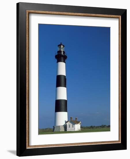 Black and White Lighthouse-Scott T^ Smith-Framed Photographic Print