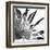 Black and White Palms I-Jason Johnson-Framed Art Print