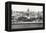 Black and White Panorama of Old Havana with Some Famous Buildings including the Capitol and the Bay-Kamira-Framed Premier Image Canvas