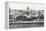 Black and White Panorama of Old Havana with Some Famous Buildings including the Capitol and the Bay-Kamira-Framed Premier Image Canvas