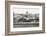 Black and White Panorama of Old Havana with Some Famous Buildings including the Capitol and the Bay-Kamira-Framed Photographic Print