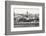 Black and White Panorama of Old Havana with Some Famous Buildings including the Capitol and the Bay-Kamira-Framed Photographic Print