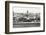 Black and White Panorama of Old Havana with Some Famous Buildings including the Capitol and the Bay-Kamira-Framed Photographic Print