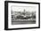 Black and White Panorama of Old Havana with Some Famous Buildings including the Capitol and the Bay-Kamira-Framed Photographic Print