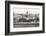 Black and White Panorama of Old Havana with Some Famous Buildings including the Capitol and the Bay-Kamira-Framed Photographic Print