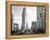 Black and White Photography Landscape of Flatiron Building and 5th Ave, Manhattan, NYC, US-Philippe Hugonnard-Framed Premier Image Canvas