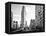 Black and White Photography Landscape of Flatiron Building and 5th Ave, Manhattan, NYC, US-Philippe Hugonnard-Framed Premier Image Canvas