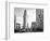 Black and White Photography Landscape of Flatiron Building and 5th Ave, Manhattan, NYC, US-Philippe Hugonnard-Framed Photographic Print