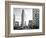 Black and White Photography Landscape of Flatiron Building and 5th Ave, Manhattan, NYC, US-Philippe Hugonnard-Framed Photographic Print