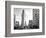 Black and White Photography Landscape of Flatiron Building and 5th Ave, Manhattan, NYC, US-Philippe Hugonnard-Framed Photographic Print