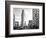 Black and White Photography Landscape of Flatiron Building and 5th Ave, Manhattan, NYC, US-Philippe Hugonnard-Framed Photographic Print