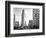 Black and White Photography Landscape of Flatiron Building and 5th Ave, Manhattan, NYC, US-Philippe Hugonnard-Framed Photographic Print