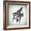 Black and White PIano-Dan Sproul-Framed Art Print