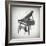 Black and White PIano-Dan Sproul-Framed Art Print